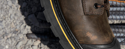 KEEN Utility work boot sole featuring Goodyear Welt stitching