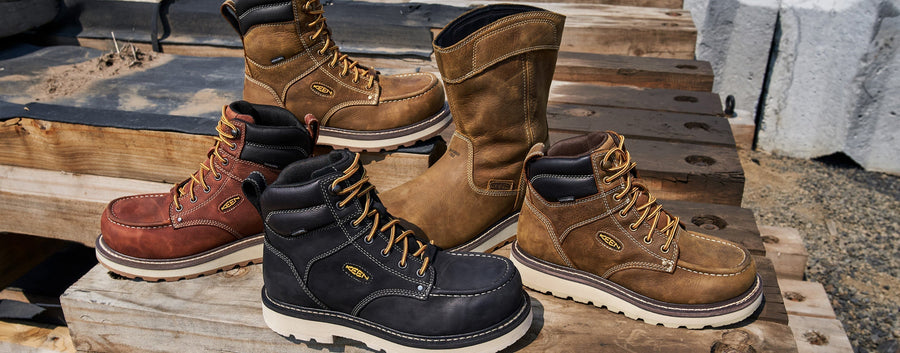 Several of KEEN Utility's heavy duty boot options