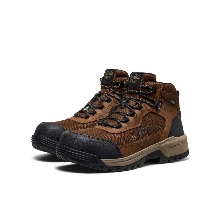 Men's CSA Skokie Waterproof Work Boot (Carbon Toe) | Dark Earth
