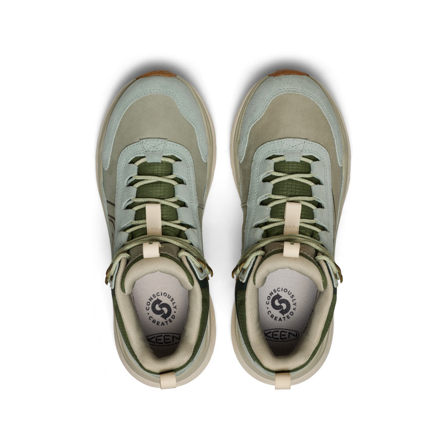 リッキー Women's Leiki Waterproof Leather Hiking Boot | Iceberg Green