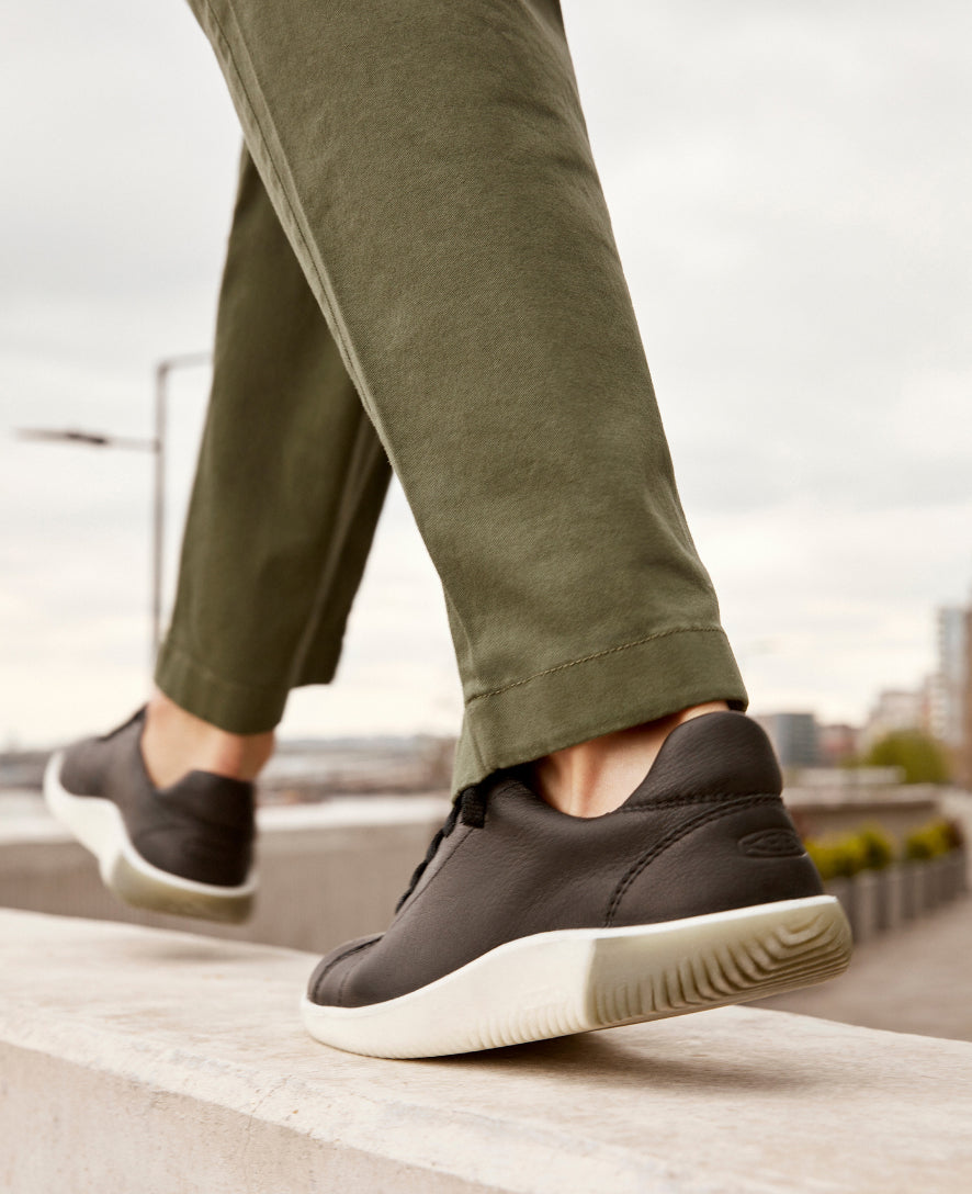 Men's Black Leather Sneakers - KNX Lace | KEEN Footwear Canada
