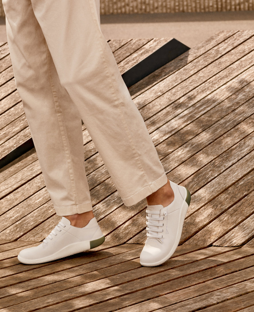 Men's White Leather Sneakers - KNX Lace | KEEN Footwear Canada
