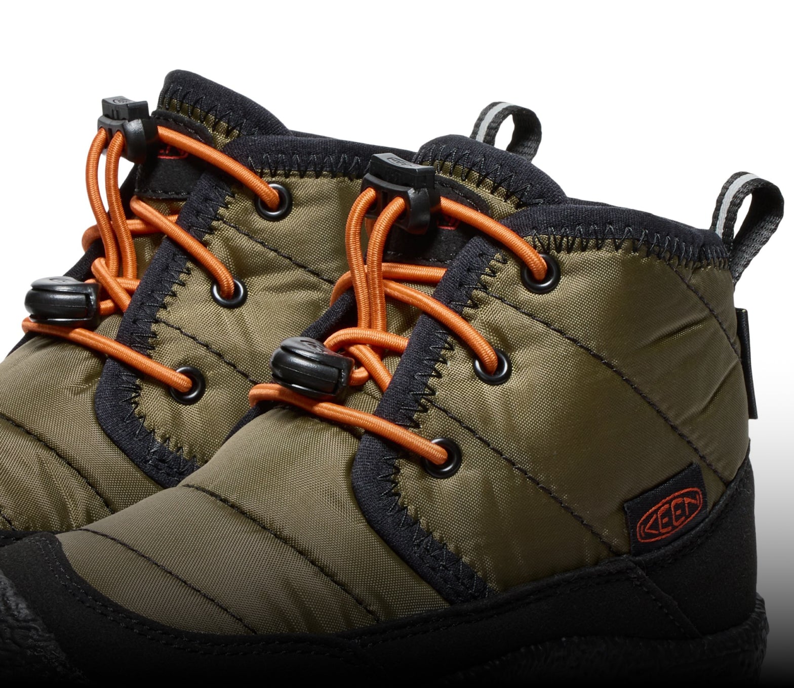 Little Kids' Howser II Waterproof Chukka | Dark Olive/Gold Flame