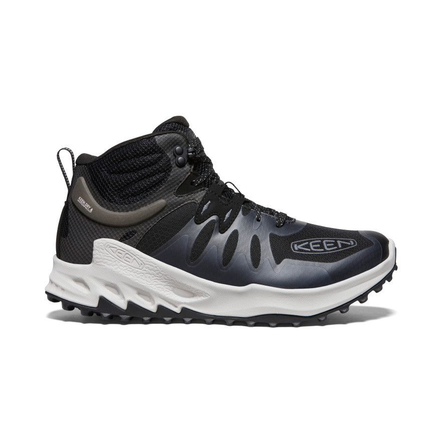 Men s Zionic Mid Height Waterproof Black Hiking Boot Black Steel Grey KEEN Footwear Canada