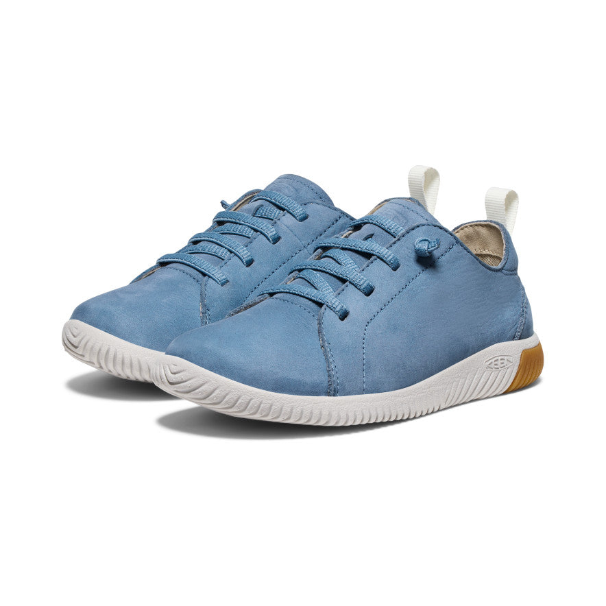 K☆ Big Kids' KNX Leather Sneaker | Coronet Blue/Vapor | KEEN Footwear