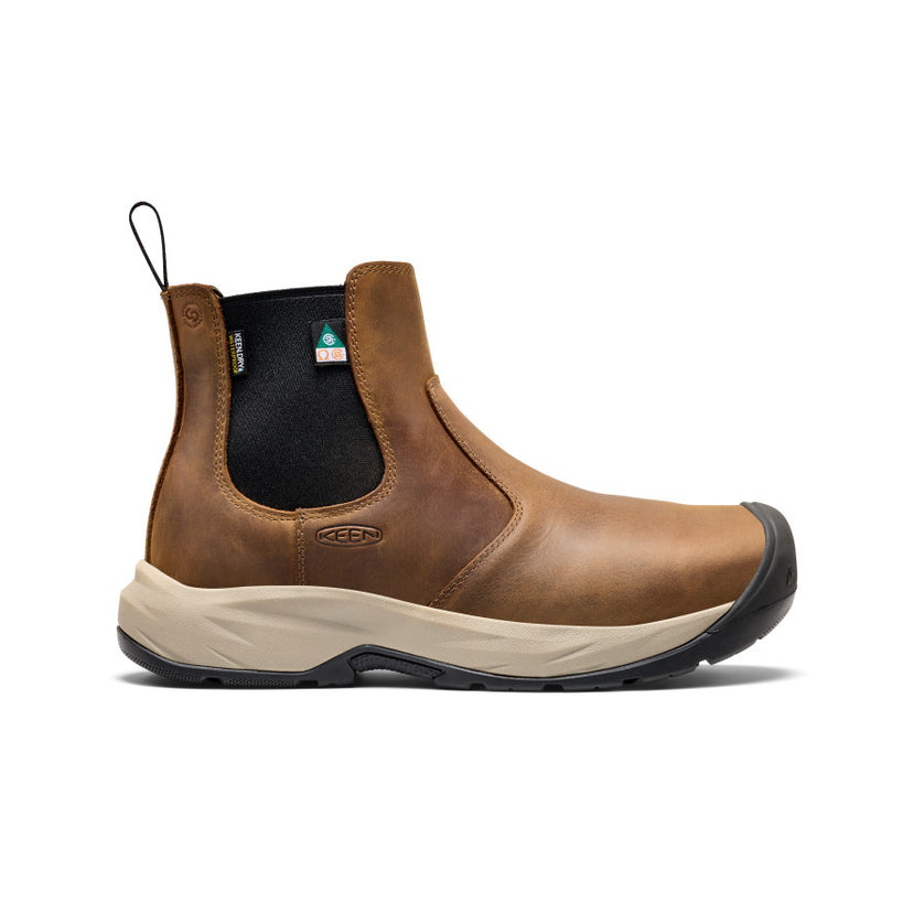 Men's CSA Highframe Chelsea Waterproof Work Boot (Steel Toe)  |  Dark Earth/Black
