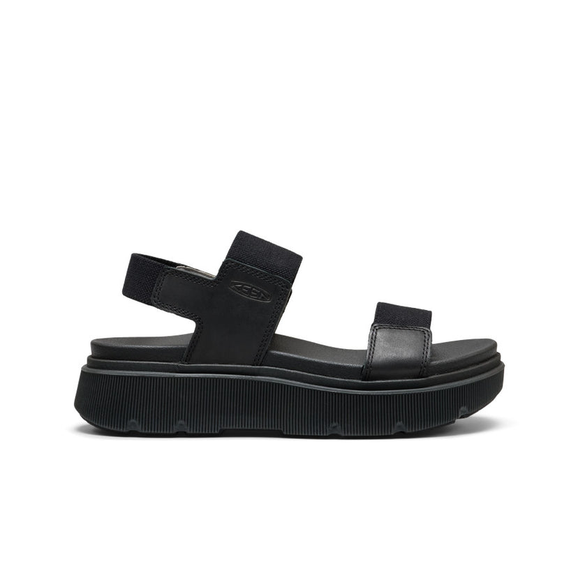 Elle Mila Backstrap Sandal Pour Femme  |  Noir/Noir