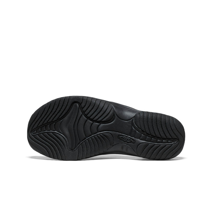 Men's Waimea Black/Black Leather Flip-Flop | KEEN | KEEN Footwear