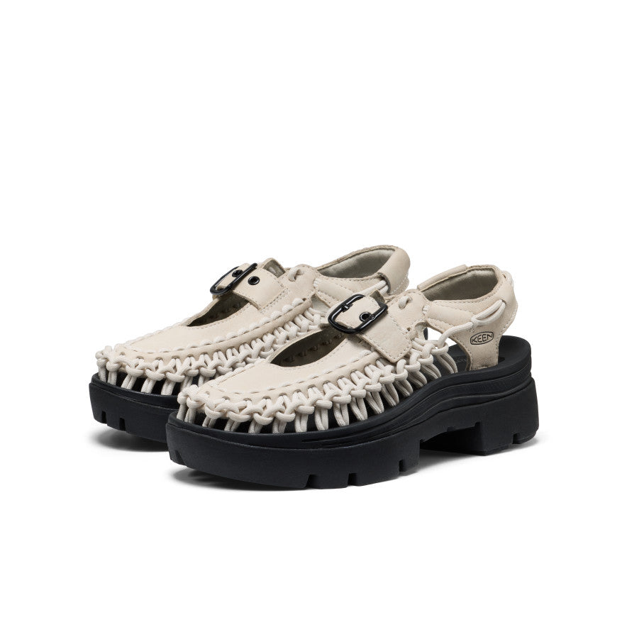 All Gender UNEEK PLT Mary Jane Sneaker | Birch Smooth Lea | KEEN