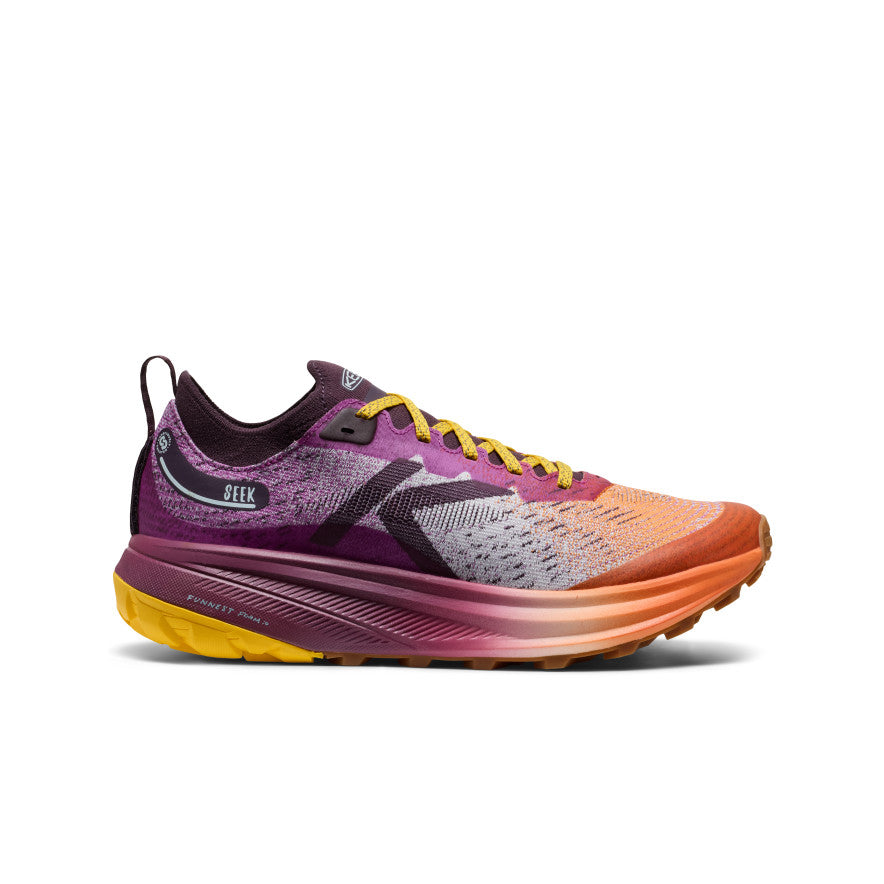 Men's Seek Trail Running Shoe | Willowherb/Orange Peel | KEEN