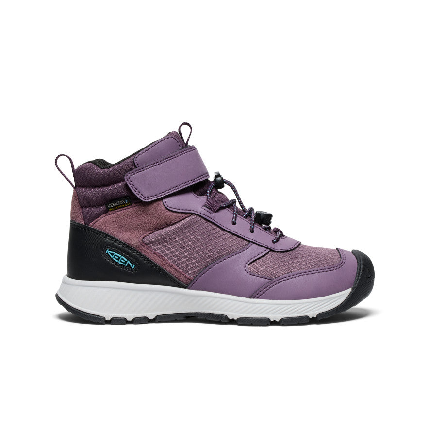 Big Kids' Skua Waterproof Boot Black Plum/Plum Perfect KEEN