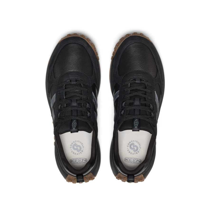 Men's KS86 Leather Sneaker | Black | KEEN Footwear Canada