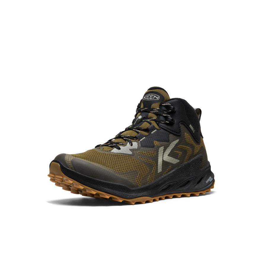 スキー LLIC ION HF DRY WET MOIST Men's Zionic NXT Waterproof Hiking Boot | Dark Olive/Black | KEEN