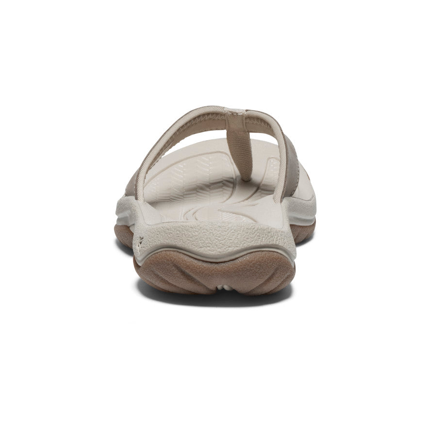 Women's Kona Flip Brindle/Silver Birch Leather Flip-Flop | KEEN