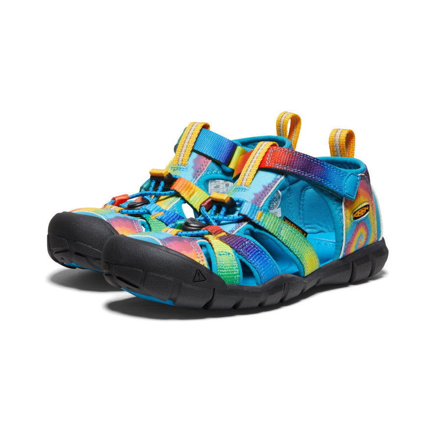 24cm➕29cm Big Kids' Water Sandals | Blue/Tie Dye | KEEN Footwear Canada