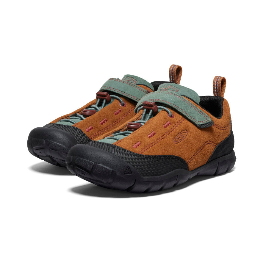 Big Kids' Jasper II KEEN Maple/Dark Forest Leather Shoe | KEEN