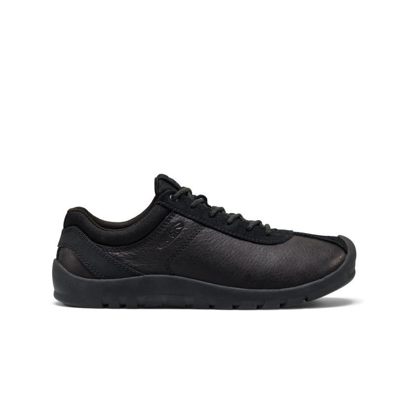 Jasper Decon Leather Sneaker Pour Femme  |  Noir/Noir