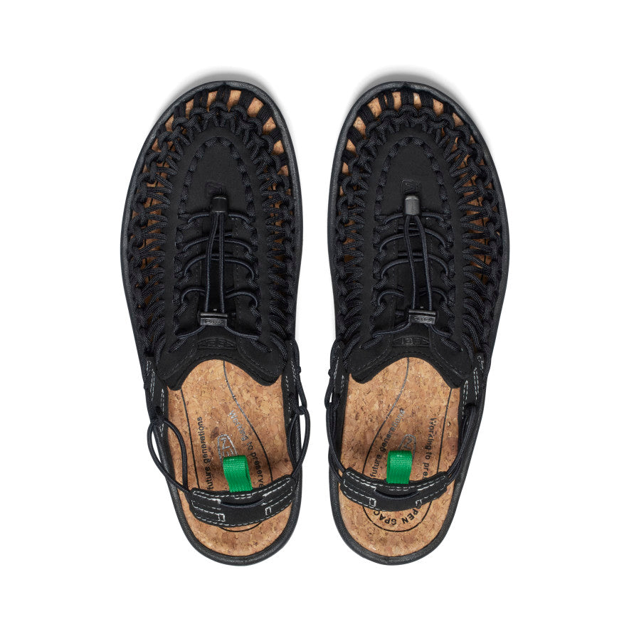 ［新品未使用!!］keen UNEEK II SLID All Gender UNEEK II Convertible Black/Jolly Green Sandal | KEEN