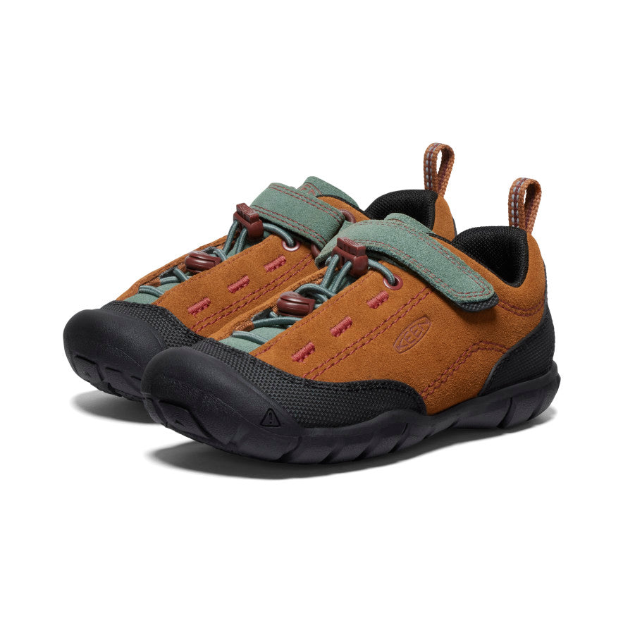 Little Kids' Jasper II KEEN Maple/Dark Forest Leather Shoe | KEEN