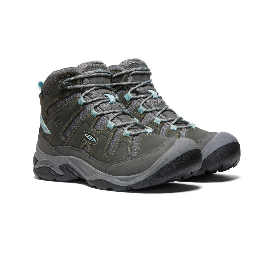 Women's Circadia Waterproof Boot Wide Steel Grey/Cloud Blue KEEN