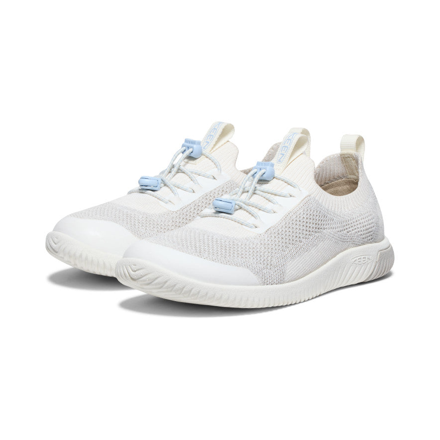 Big Kids' KNX Knit Sneaker | Star White/Skyway | KEEN Footwear Canada