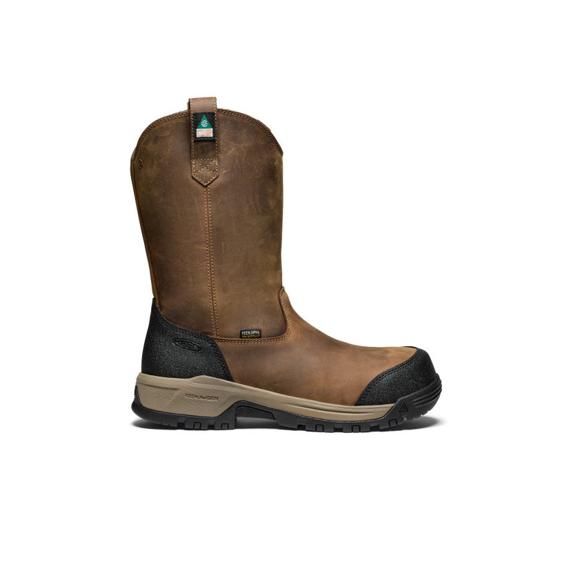 Men's CSA Evanston Pull-On Waterproof Boot (Carbon Toe)  |  Bison/Black