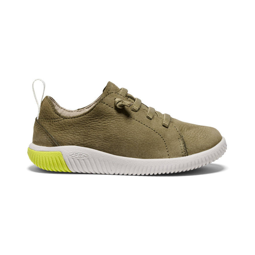 Little Kids' KNX Leather Sneaker | Martini Olive/Evening Primrose