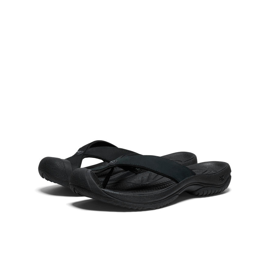 27cm KEEN × STABRIDGE WAIMEA TG Men's Waimea Black/Black Leather Flip-Flop | KEEN | KEEN Footwear