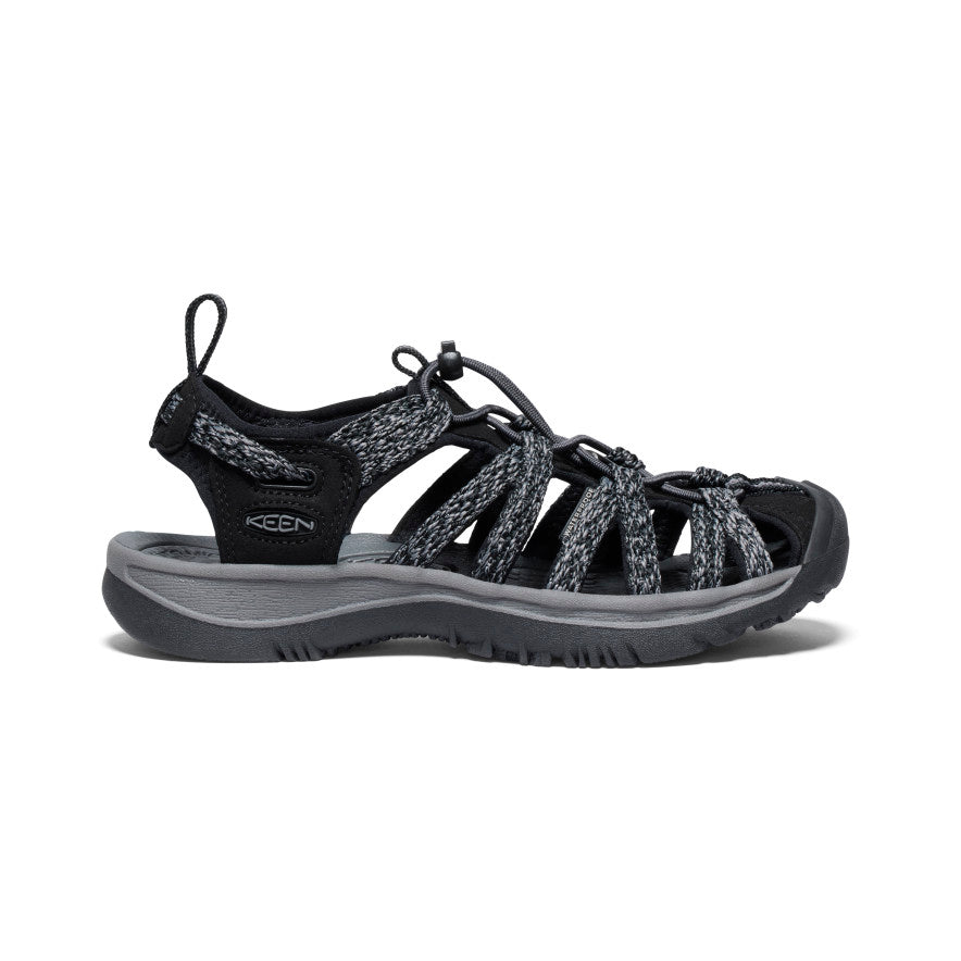Women s Whisper Black Steel Grey Closed Toe Sandal KEEN KEEN Footwear Canada