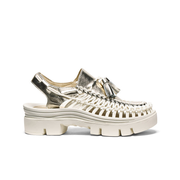 All Gender UNEEK PLT Tassel Sneaker | Champagne Gold/Star White
