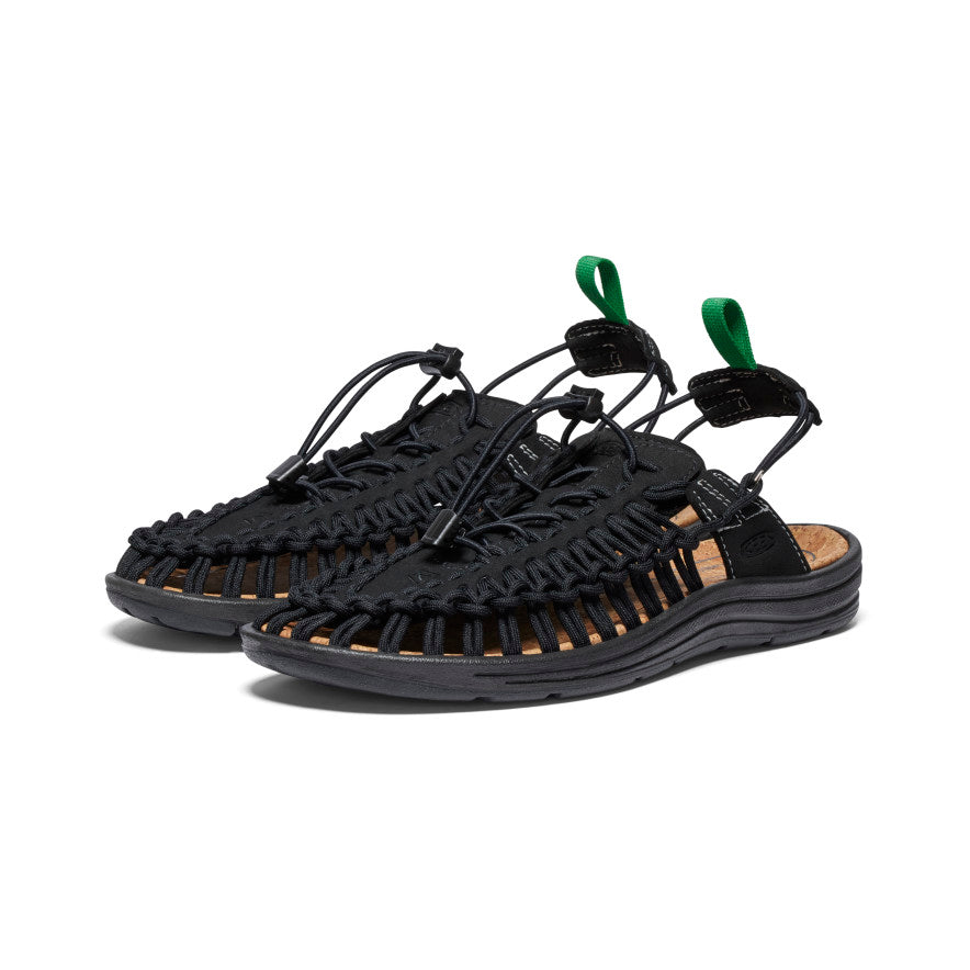 All Gender UNEEK II Convertible Black/Jolly Green Sandal | KEEN