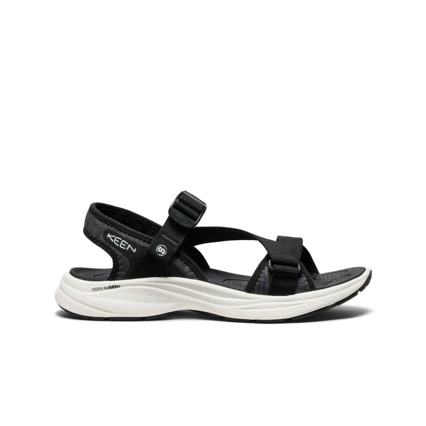 Leiki Open-Toe Sandal Pour Femme  |  Noir/Blanc Étoile