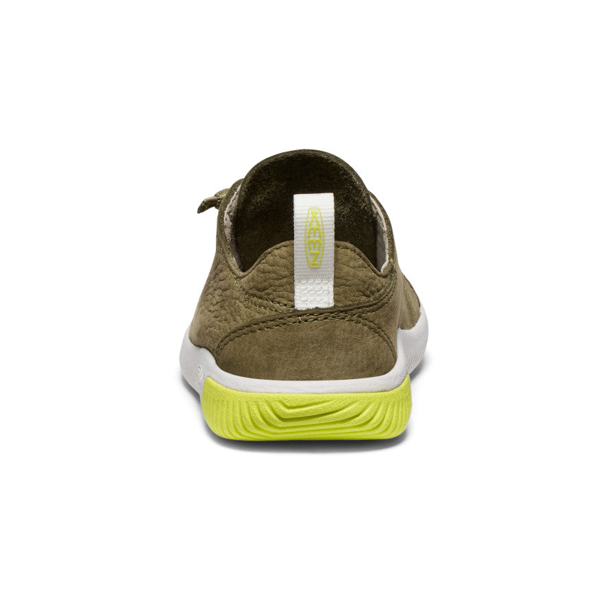 Little Kids' KNX Leather Sneaker | Martini Olive/Evening Primrose