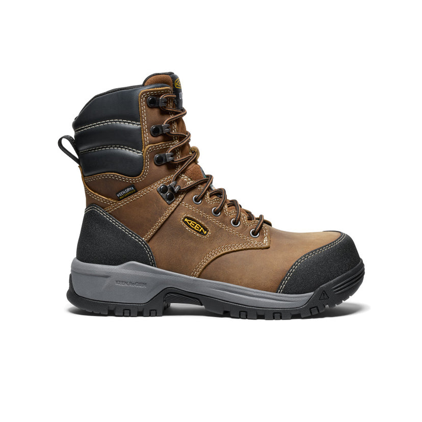 Women's CSA Evanston 8" Waterproof Boot (Carbon-Fiber Toe)  |  Bison/Black