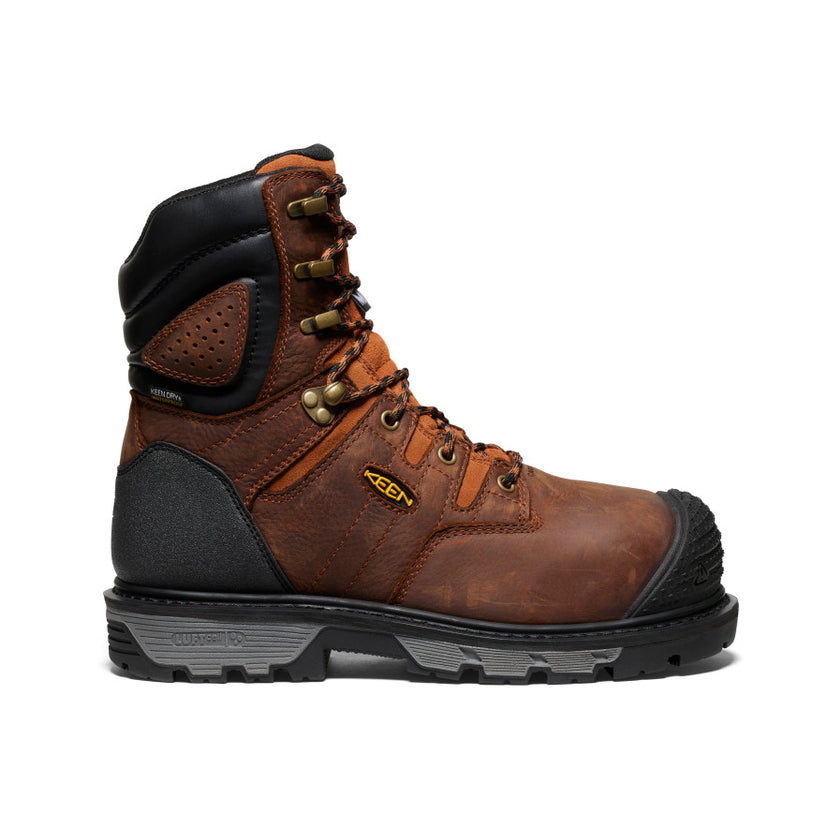 Men's CSA Camden 8" Waterproof Boot INT MET (Carbon Toe)  |  Leather Brown/Black