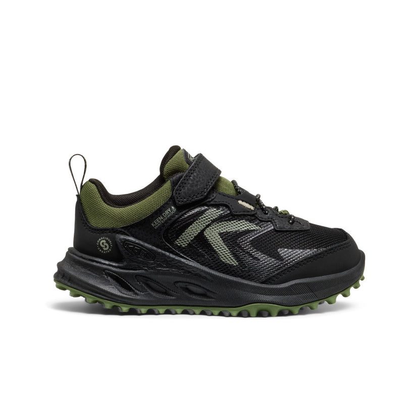 Little Kids' Zionic Waterproof Shoe  |  Black/Bronze Green