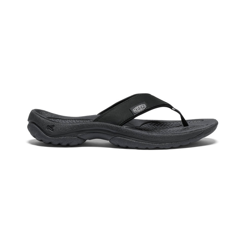 Kona Leather Flip-Flop  |  Noir/Vapor