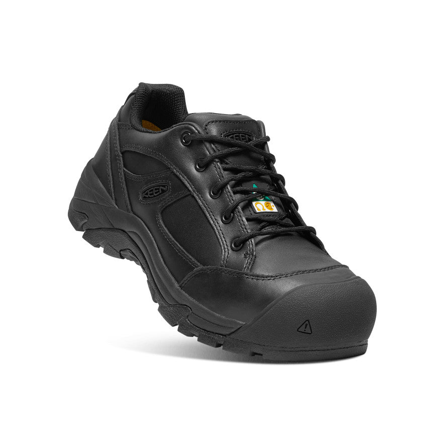 Men's Black Work Shoes Composite Toe CSA Rossland KEEN