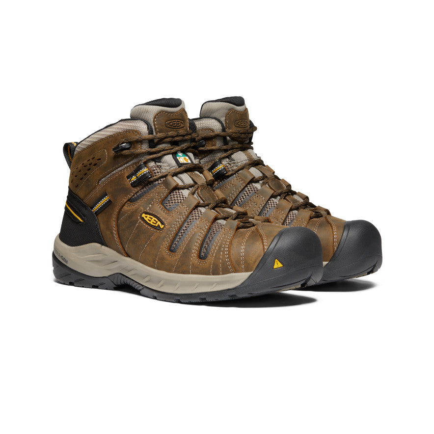 Men's Brown Work Hiking Boots CSA Flint II Mid KEEN Footwear
