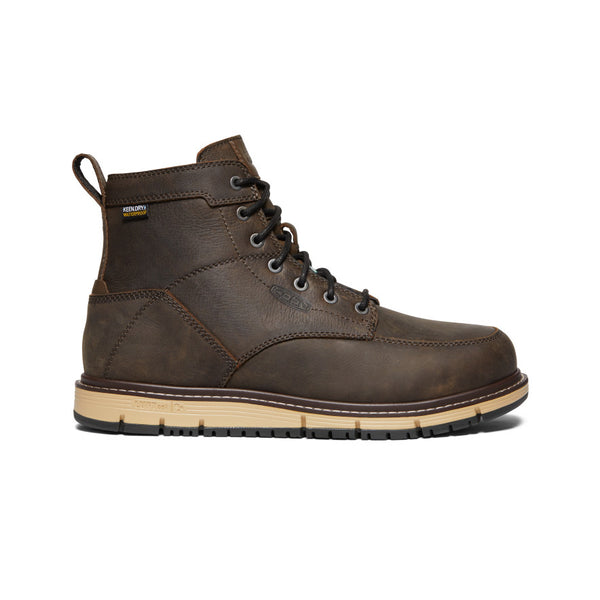 Men's Brown Work Wedge Boots - CSA San Jose 6