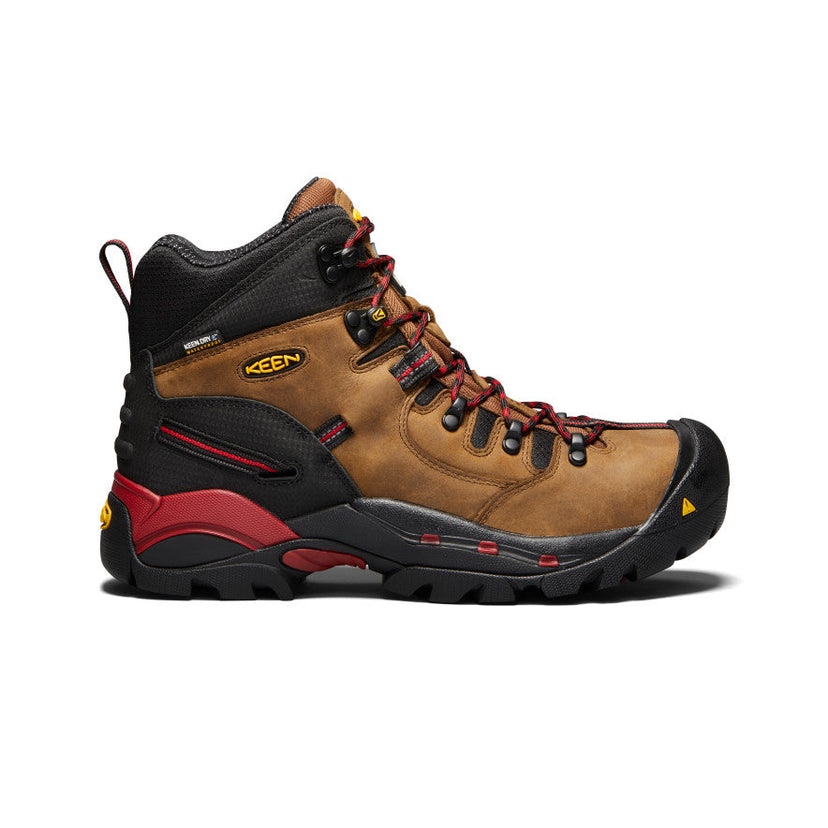 Men's CSA Hamilton Waterproof Boot (Carbon Toe)  |  Bison/Jester Red