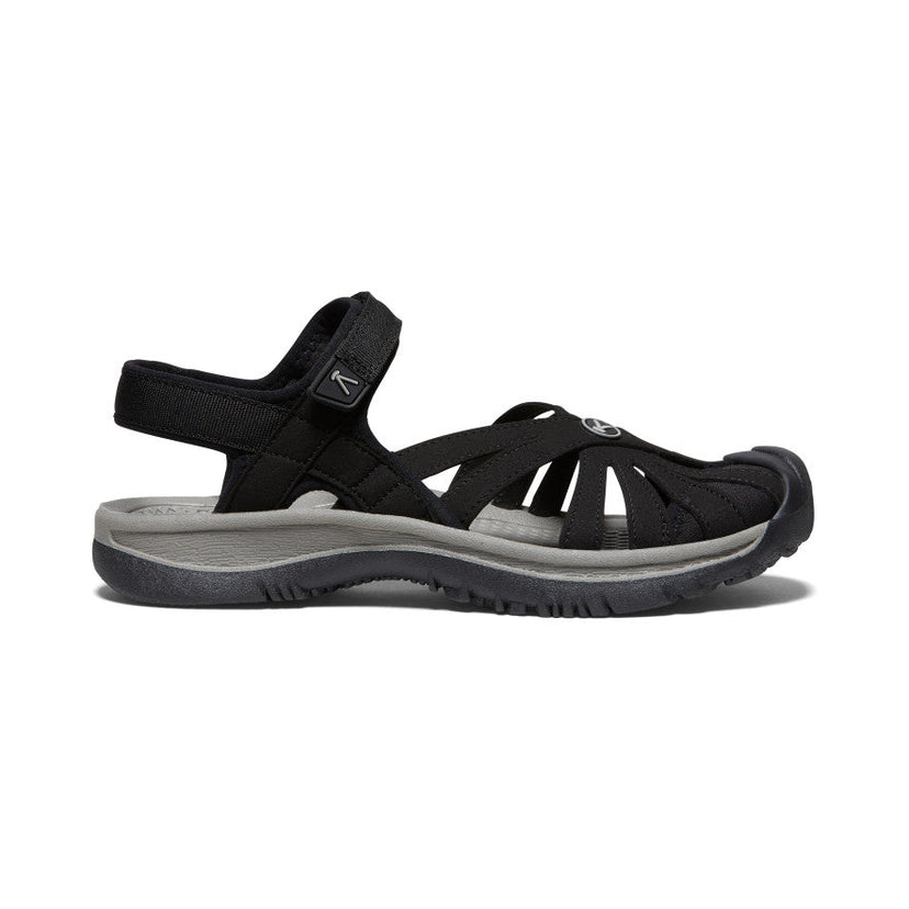 Rose Sandal Pour Femme  |  Noir/Gris Neutre