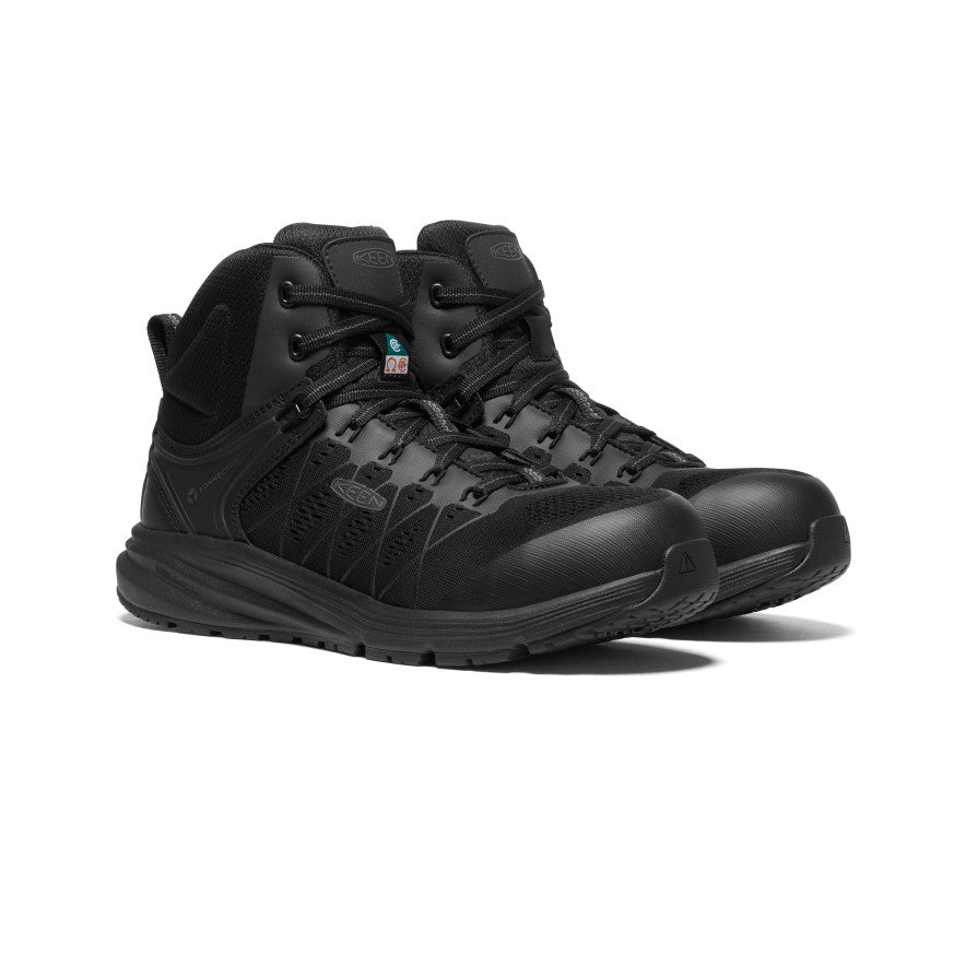Men's Black Work Sneakers - CSA Vista Energy Mid | KEEN Footwear