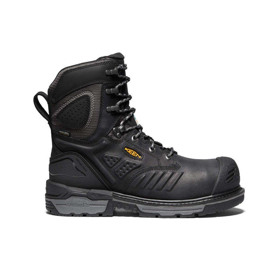 Men's Black Work Boots - CSA Oshawa+ 8 WP Side Zip