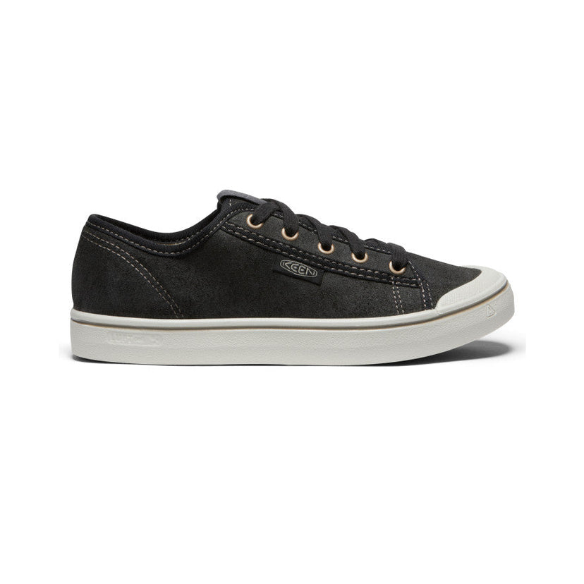 Women's Elsa Harvest Leather Sneaker | Black/Silver Birch